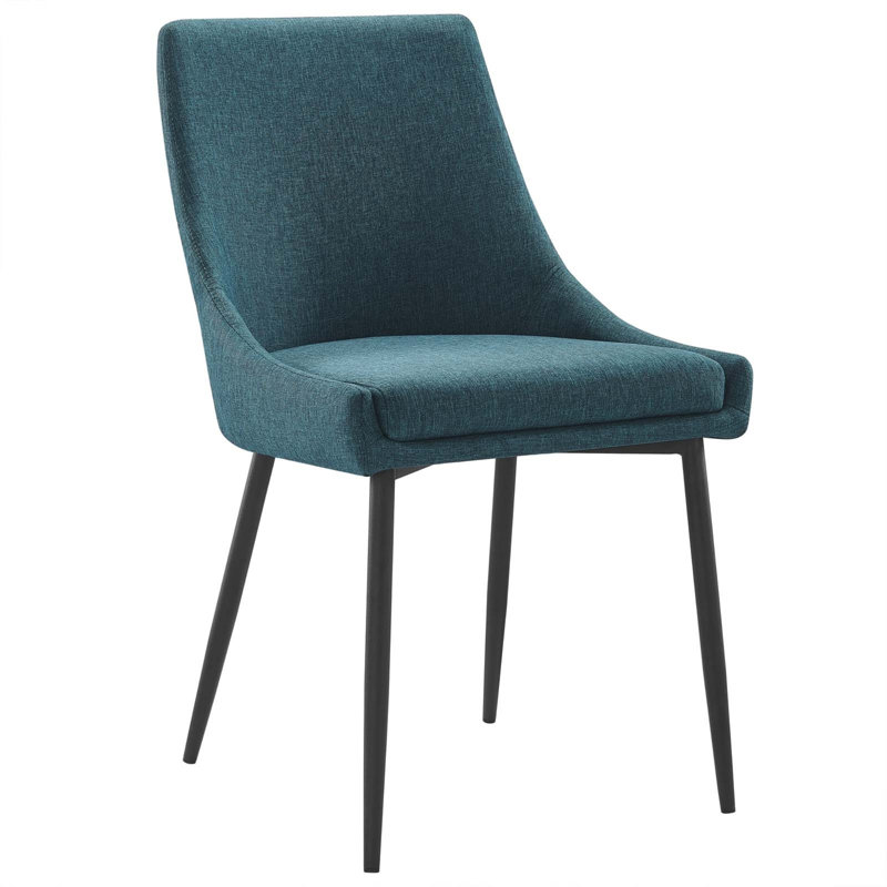 Carson Carrington Lagersberg Upholstered Fabric Dining Chairs, Emerald