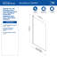 Panneau de baignoire fixe sans cadre 32 "x 55" Salinello avec quincaillerie en verre trempé transparent traité 1/4 "CrystalTech-118106093