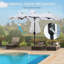 Parasol de terrasse extérieur avec mécanisme d'inclinaison-763980068