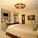 2-Light Dimmable Halogen Flush Mount