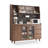 Black&Walnut Solid Wood Sideboard