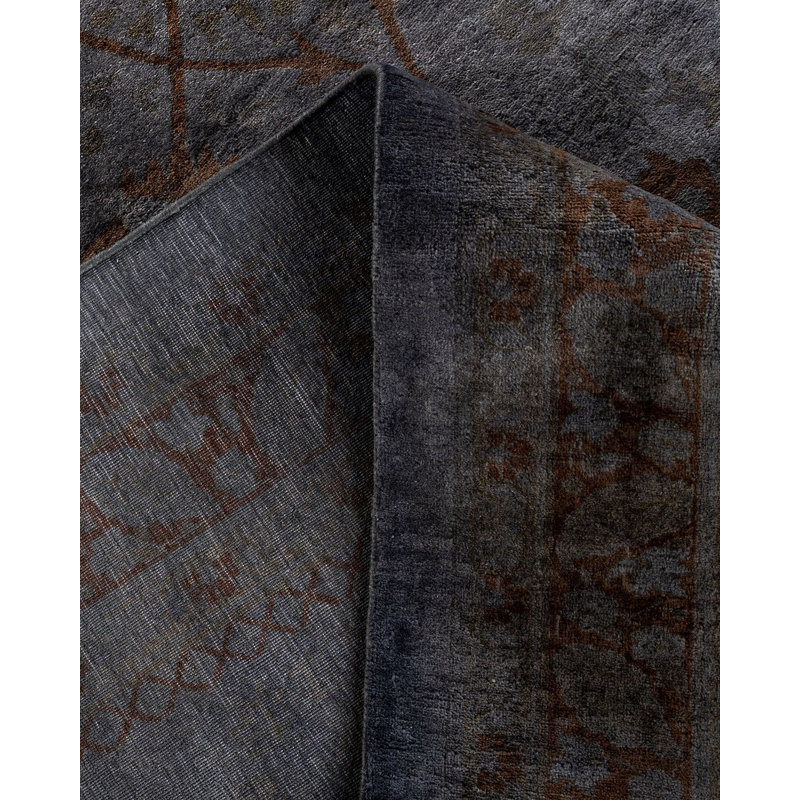 Overyed One-of-a-Kind Rectangle 10 4" X 13'9" Hand Knotted Area Rug