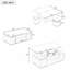 Table basse à plateau relevable avec 4 tabourets de rangement-626152142
