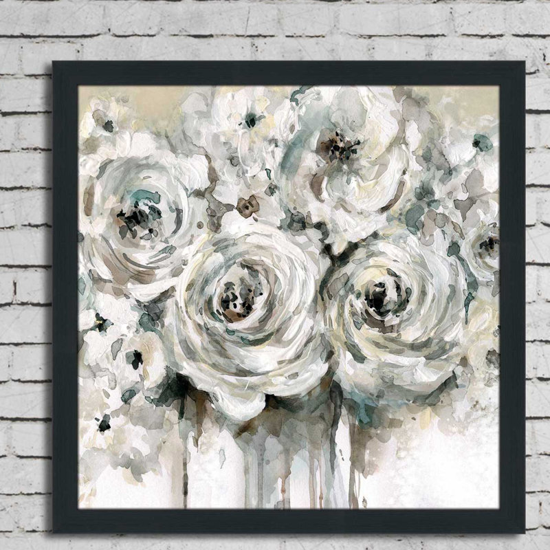 « simple moments », reproduction de peinture à l’aquarelle encadrée, H 27,5 po x l 27,5 po x P 0,75 po
