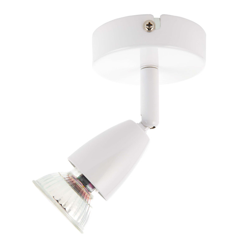 Eichler Semi Flush Mount, Gloss White Paint