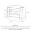 Tabouret de rangement en bois massif