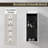 Wall-Mounted Floating Panel Bathroom Side Cabinet with Door
