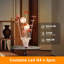 Lampe de table en aluminium à bourre de cuivre en aluminium / cuivre doré / argenté pour salon, table de chevet pour chambre à coucher, lampe à DEL