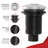 Garbage Disposal Air Switch Kit with Chrome Push Button, Power Box, and Air Tube