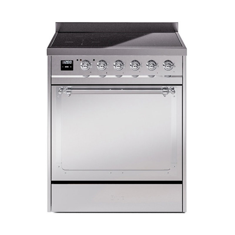 ILVE Nostalgie II Noblesse 30 po à induction, Acier inoxydable / chrome