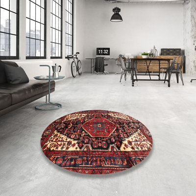 Tapis brun/rouge/beige traditionnel Knodara