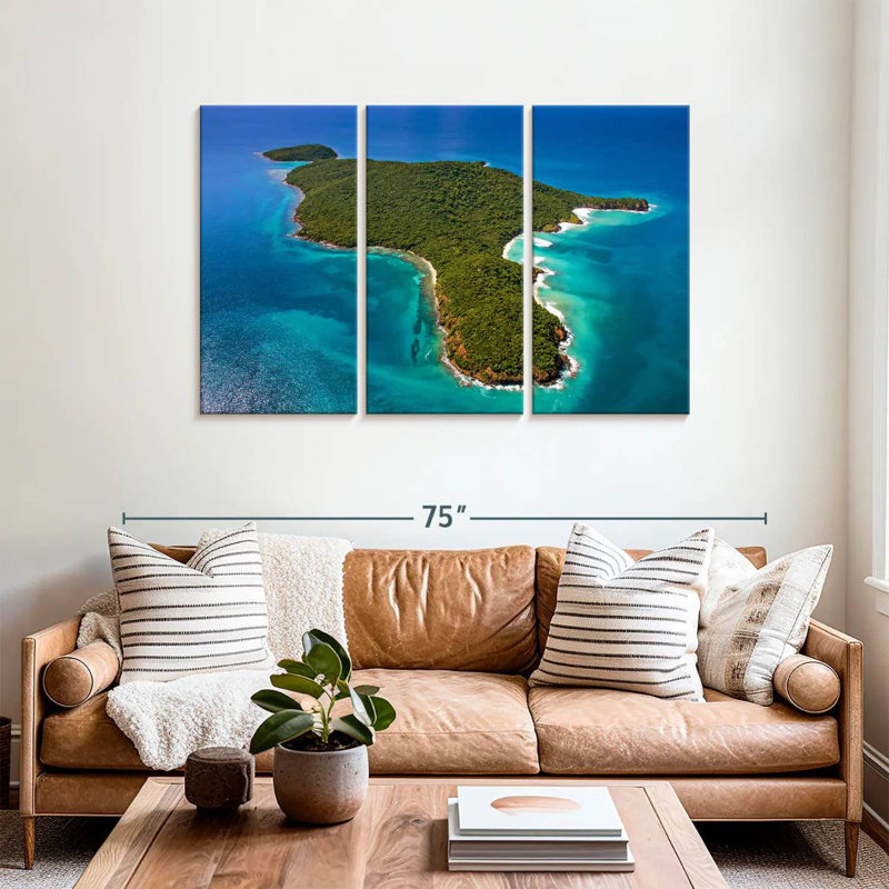 Gillard Island In Puerto Rico, 36" H x 57" W