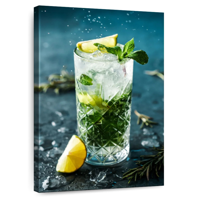 Grand cocktail mojito Yarlin, H 51 po x l 34 po