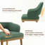 Chaise de salle à manger rembourrée moderne avec pieds en bois-963620755-963620754