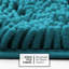 Yasmen Soft Absorbent Chenille Bath Rugs with Non-Slip Backing (Set of 2)-2040465414