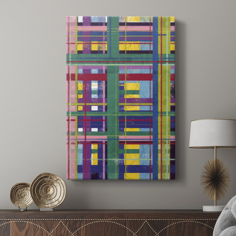Échafaudage en couleur I - Gallery Cavas, H 18 po x l 12 po