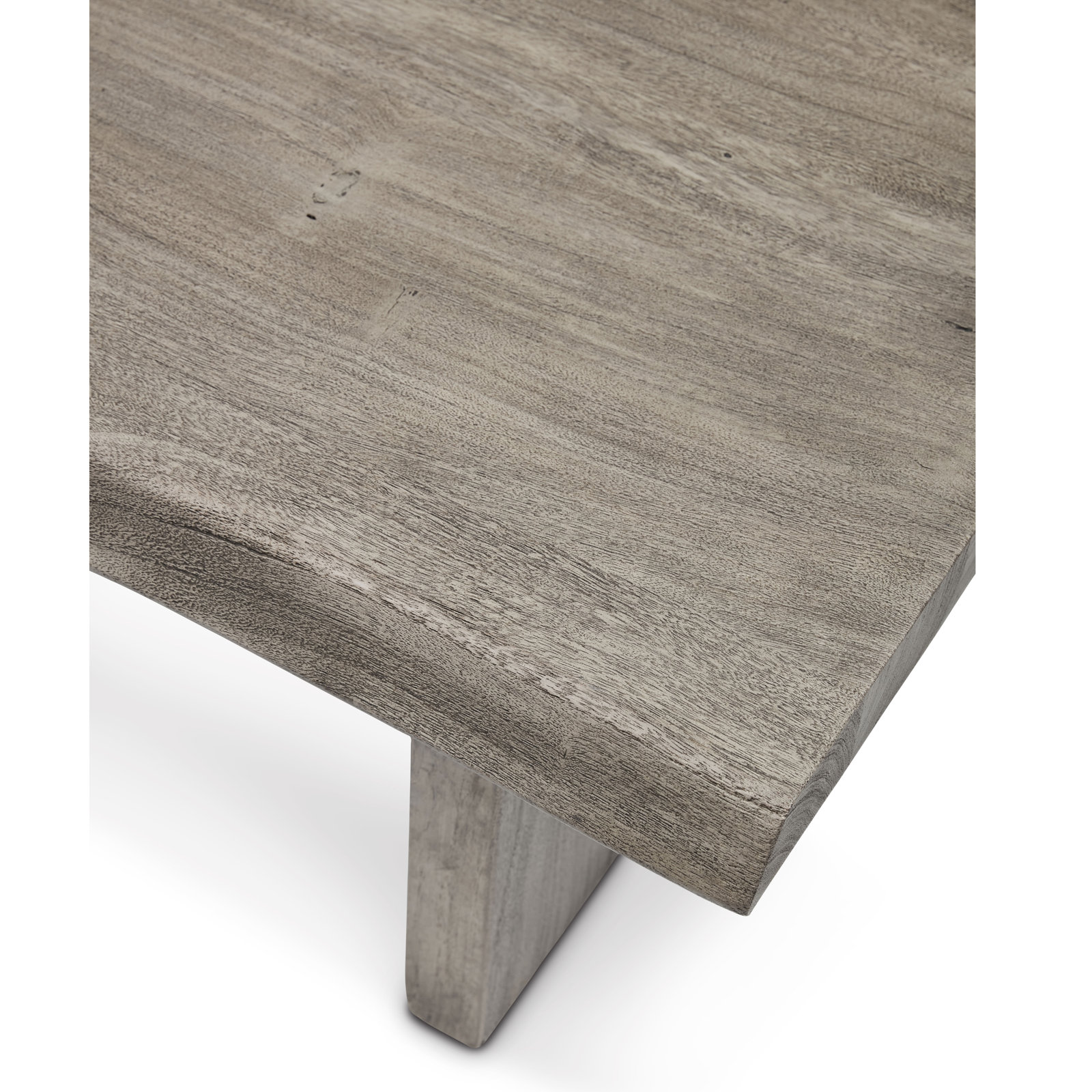 Colin 48" Acacia Coffee Table, Sandblasted Gray