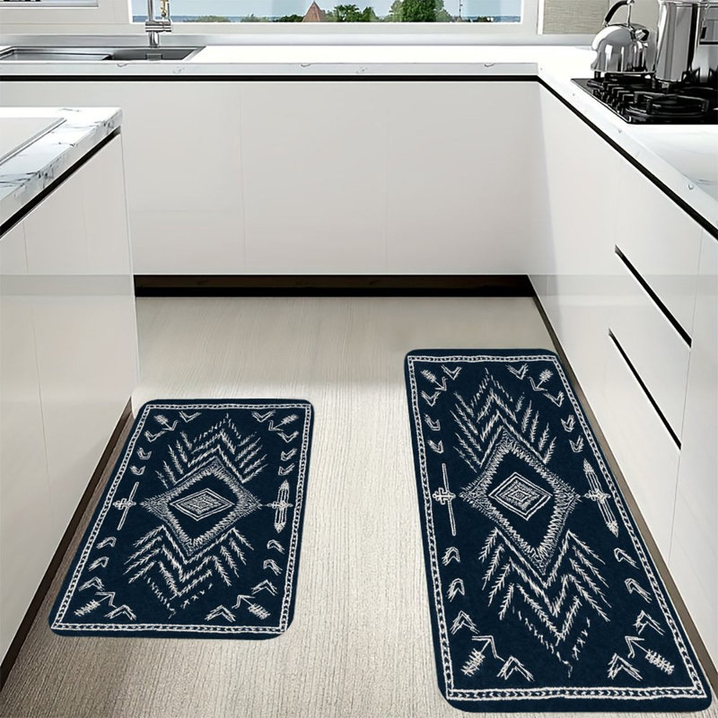 Tapis marocain antidérapant 2 pièces