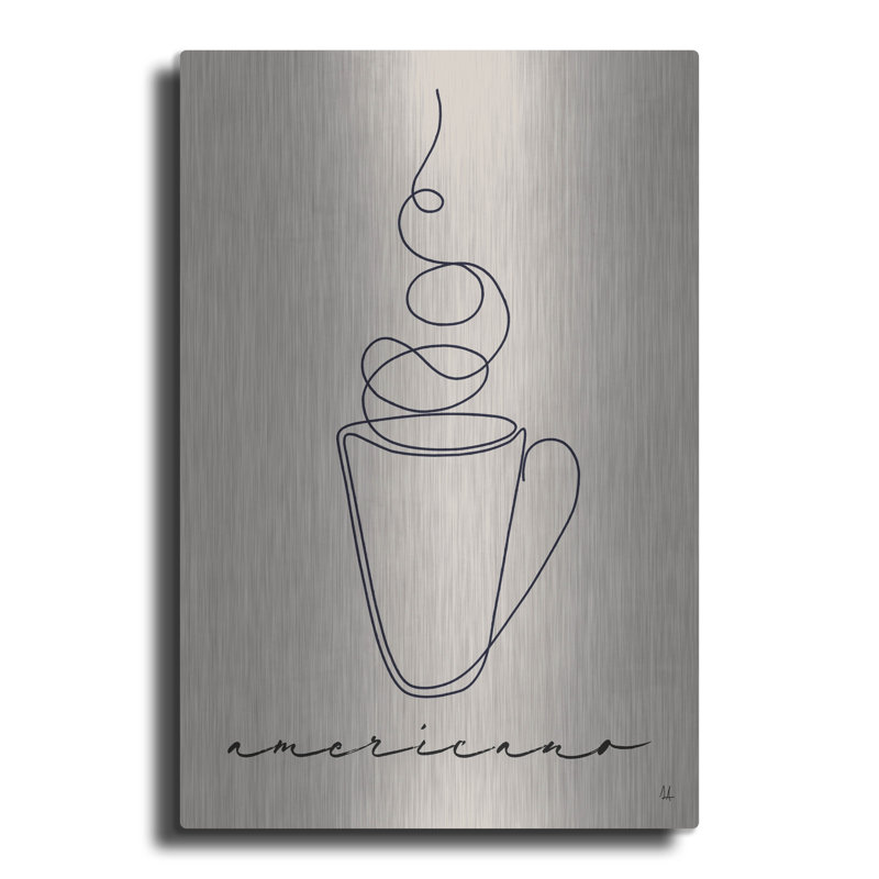 Luxe American «Cafe Americano» par Sarah Adams, «Cafe Americano» par Sarah Adams, H 16 po x l 12 po