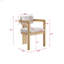 Chaise de salle à manger avec accoudoirs rembourrés Modern Rustic-722724824