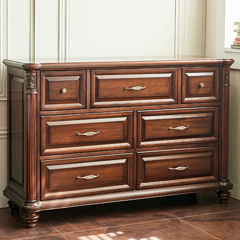 Commode décorative en acajou de style campagnard américain
