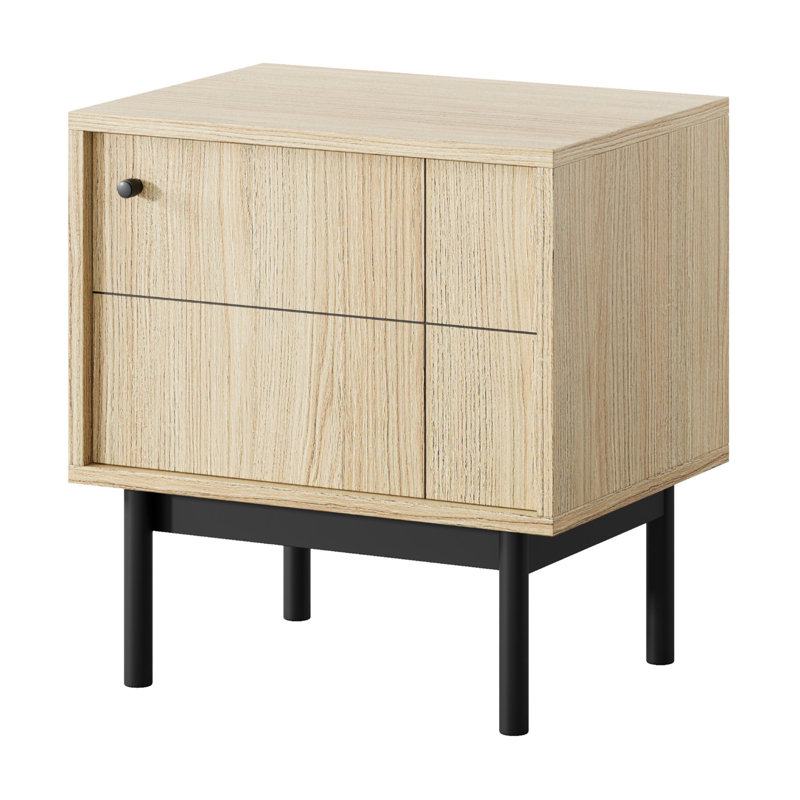 54cm W Manufactured Wood Bedside Table