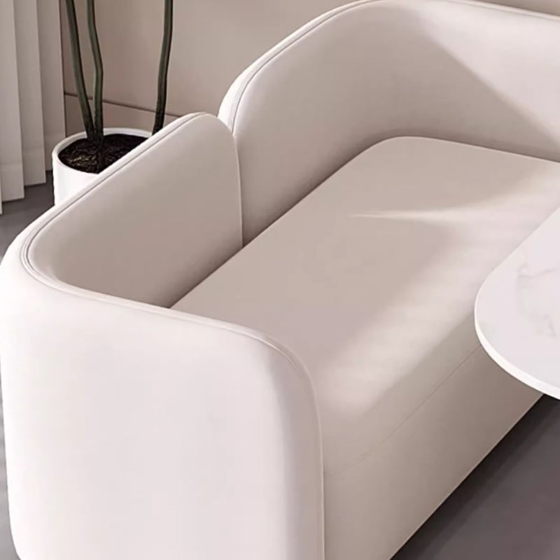 Ikrah, H 27,6 po x l 70,9 po x P 27,6 po, Crème, crème