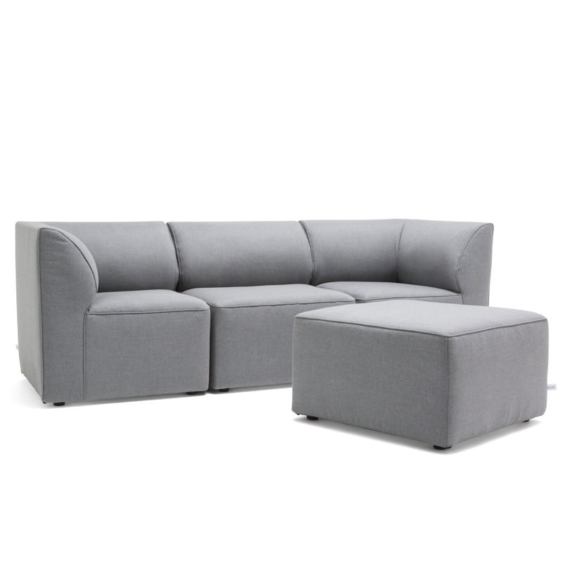 Canapé modulaire d'extérieur 6 pièces Big Joe, 4, Gris ardoise