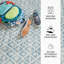 Tapis bleu lavable Melange-118551036
