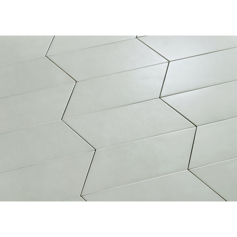 Carreau en porcelaine à chevron gauche 4 "x 10" Cement Series