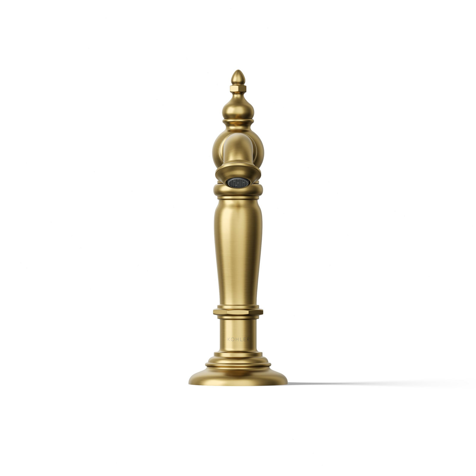 Artifacts Widespread Bathroom Faucet with Drain Assembly, Vibrant Brushed Moderne Brass