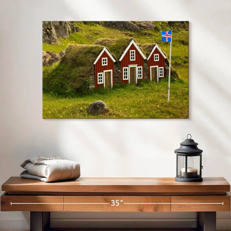 Petites cabanes Islandaises, H 16 po x l 24 po