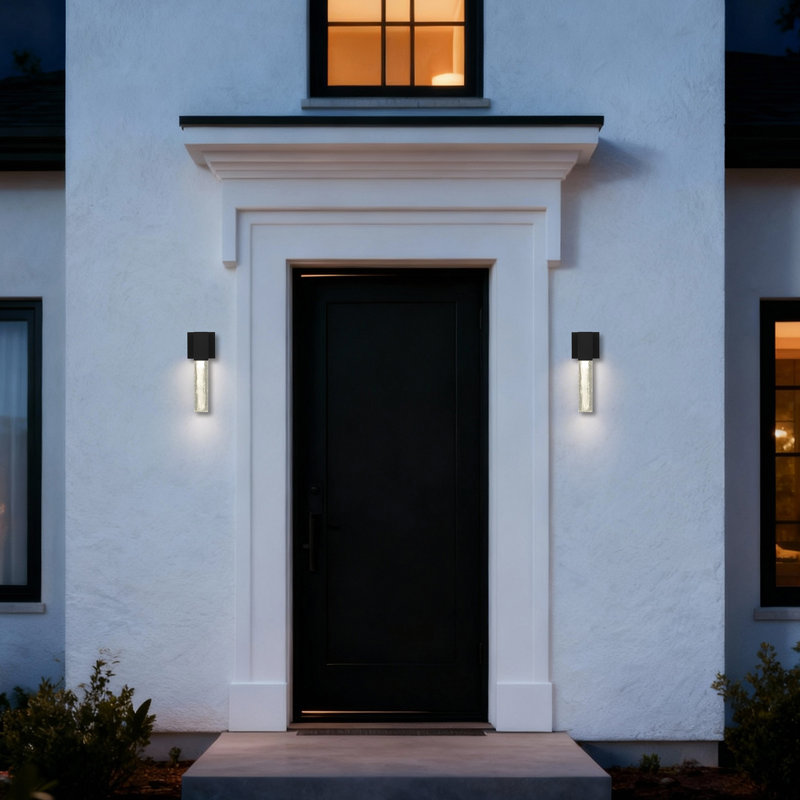 Wigfall LED Wall Sconce with Wispy Crystal Accent, Modern Minimalist Design, 3-CCT Selectable, Dimmable, Wet Rated, ADA Compliant