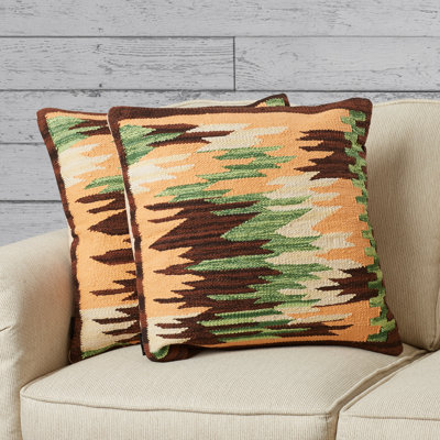 Abstract Feather Throw Pillow