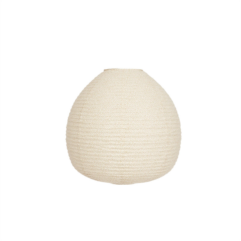 Kojo Lamp Shade, 14.76" H x 14.96" W x 14.96" D, Clay Off White