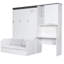Lit escamotable multifonctionnel avec canapé, bureau et armoire de rangement-396899875