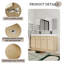 Meuble-lavabo double 60 po avec plateau en résine