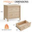 Table de chevet 24 po avec rangement à 2 tiroirs-415028447