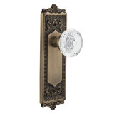 Egg & Dart Plate with Crystal Meadows Knob