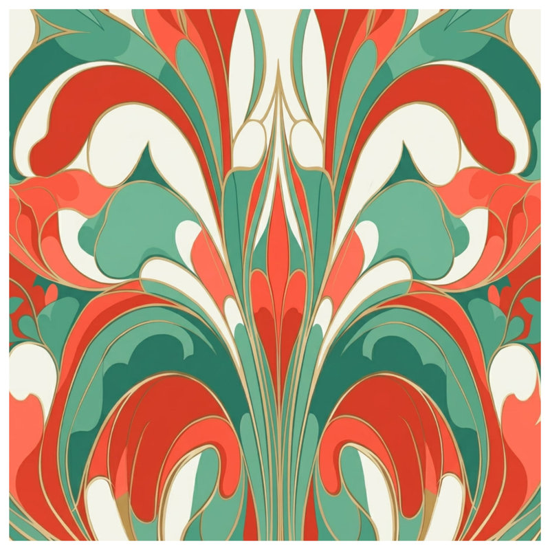 Housses de couette de style Art nouveau, Grand lit