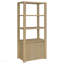 Armoire-pilier en chêne clair à 3 tablettes