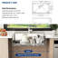 Évier de cuisine à cuve simple encastrable en acier inoxydable 33 po L x 22 po avec accessoires-115802081