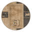 Tapis brun lavable à la machine Pantelis-771012653