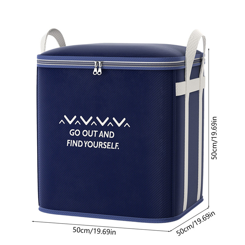  Large Moving Bags or Storage Bags, Strong Handles & Zippers, Moving Boxes Bins Alternative, Heavy Duty Tote Packing Bags for Moving, College Dorm Room Essentials for Clothes, Blue
