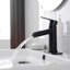 Robinet de salle de bain monotrou avec ensemble de drain Robinet de lavabo de salle de bain à cascade avec poignées en acier inoxydable-122258865