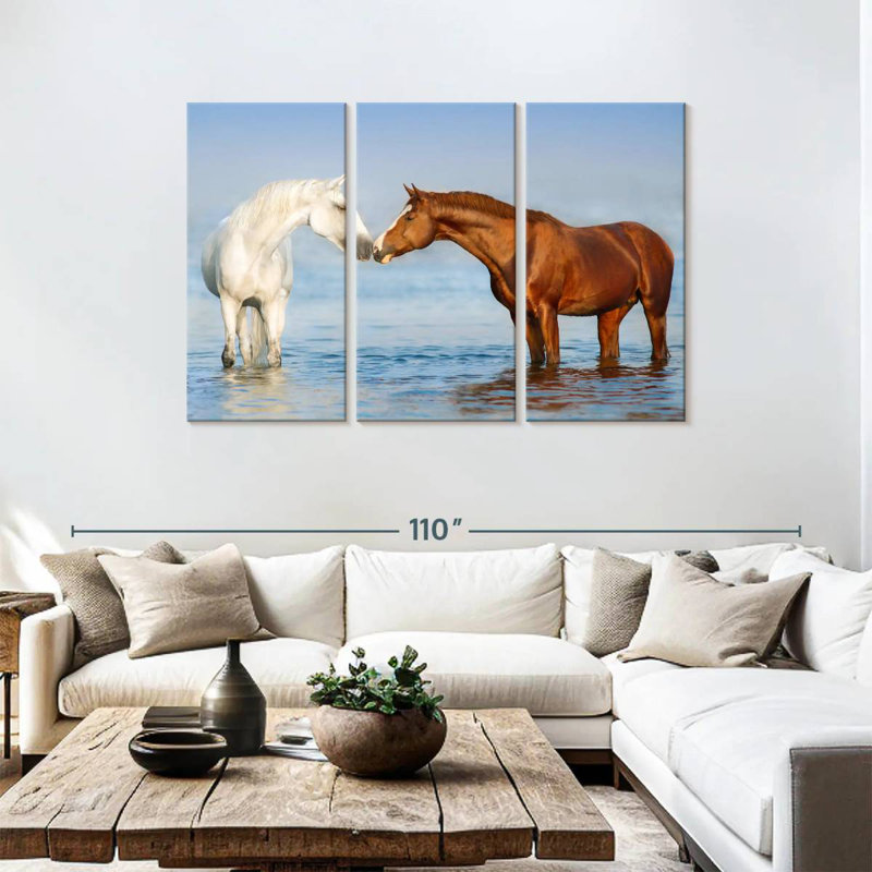 Beach Horses, 48" H x 74" W