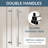 50-54 In. W X 74 In. H Semi-Frameless Double Sliding Shower Door With 1/4 In. Clear Tempered Glass In Chrome-129616451