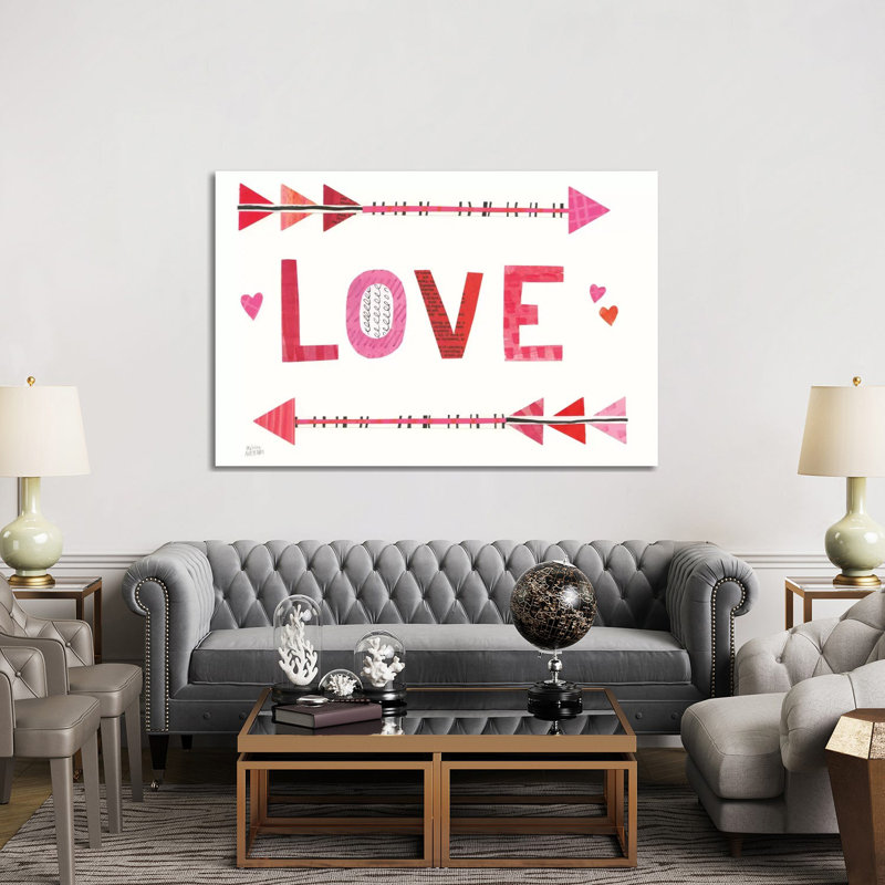 Love Words III by Melissa Averinos - Wrapped Canvas Print, 152.5 cm H x 101.5 cm W