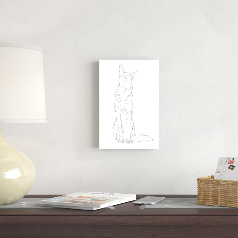 Contour de chien I, H 12 po x l 8 po x P 1,25 po