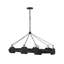 Raffi 52" Integrated LED Hand-Wrapped Rattan Linear Chandelier by Lisa McDennon